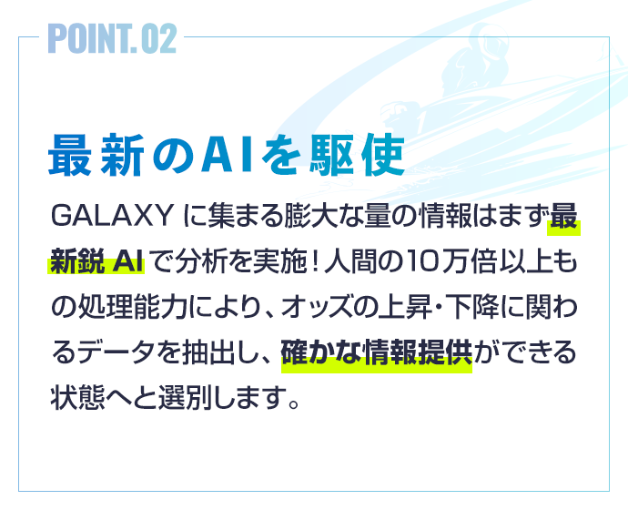 最新のAIを駆使